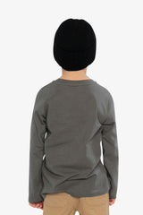Long Sleeve Organic Cotton T-Shirt Dark Grey