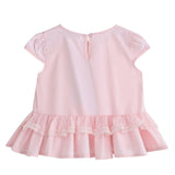 Pink Lace Bow Short Set
