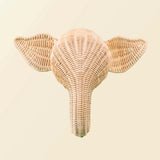 Handcrafted - Elephant Wall Decor - Rattan Wicker