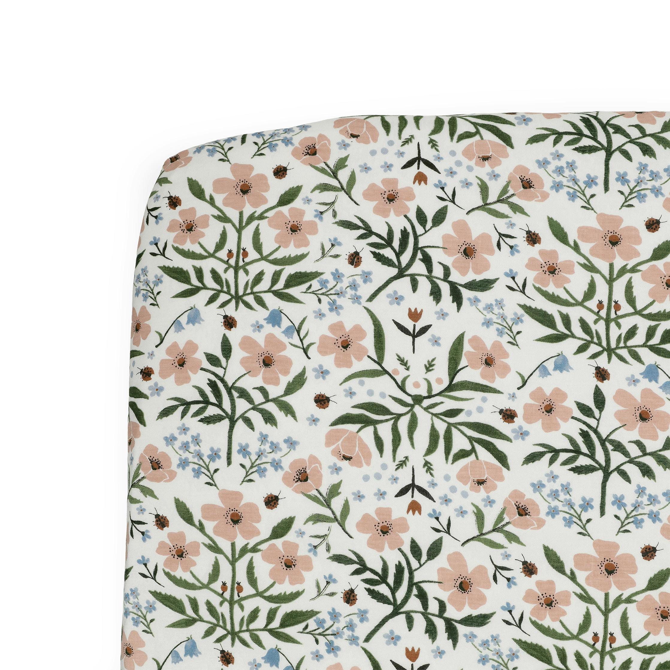 Stretch Knit Crib Sheet - Wild Rose