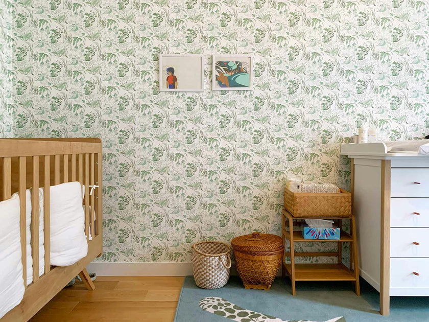 Wallpaper LUCIOLES color Vert