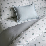 Feuille Bluer Linen Duvet Set