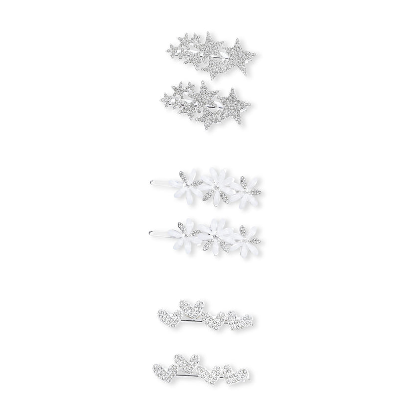 Crystal Accent Hair Pin Trio