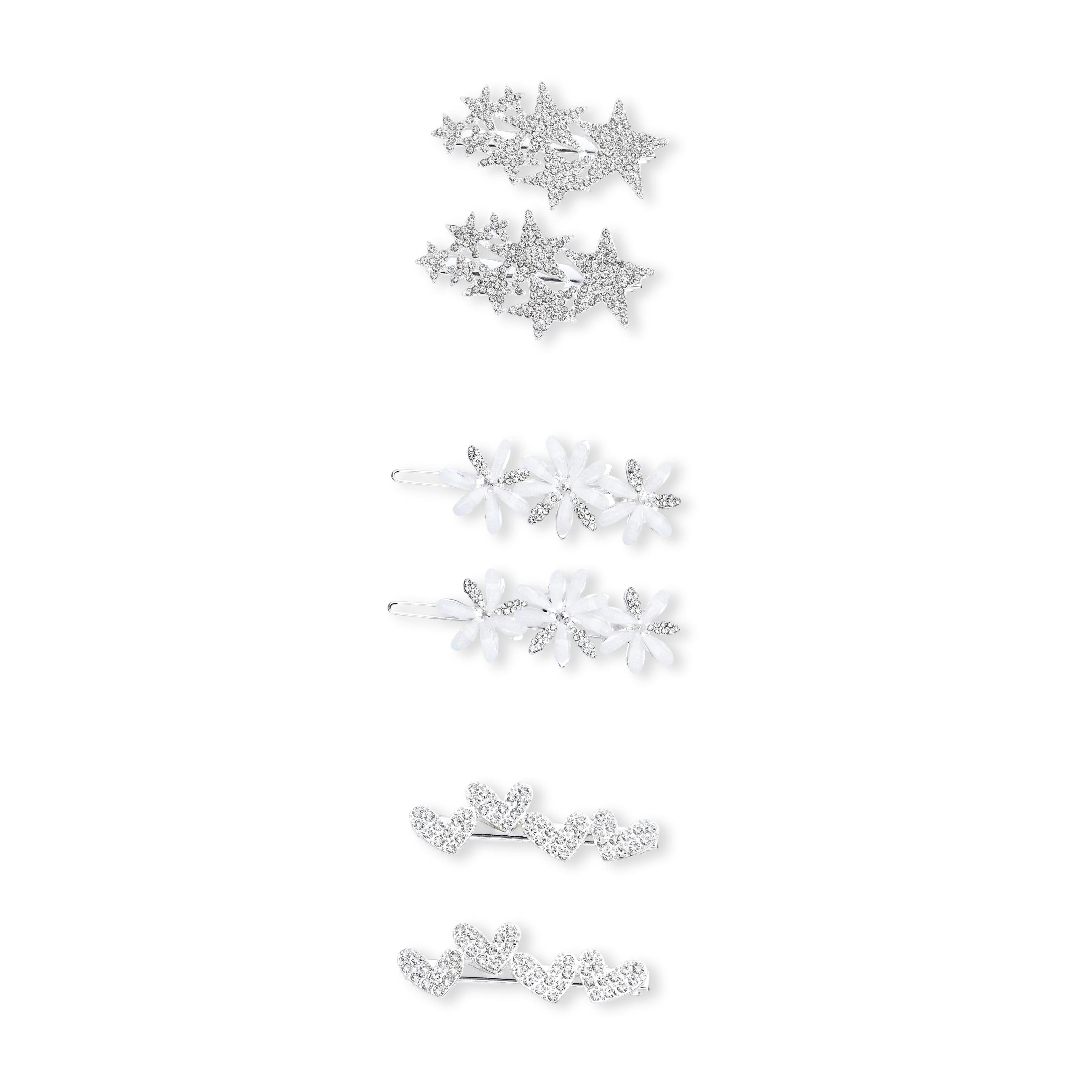 Crystal Accent Hair Pin Trio