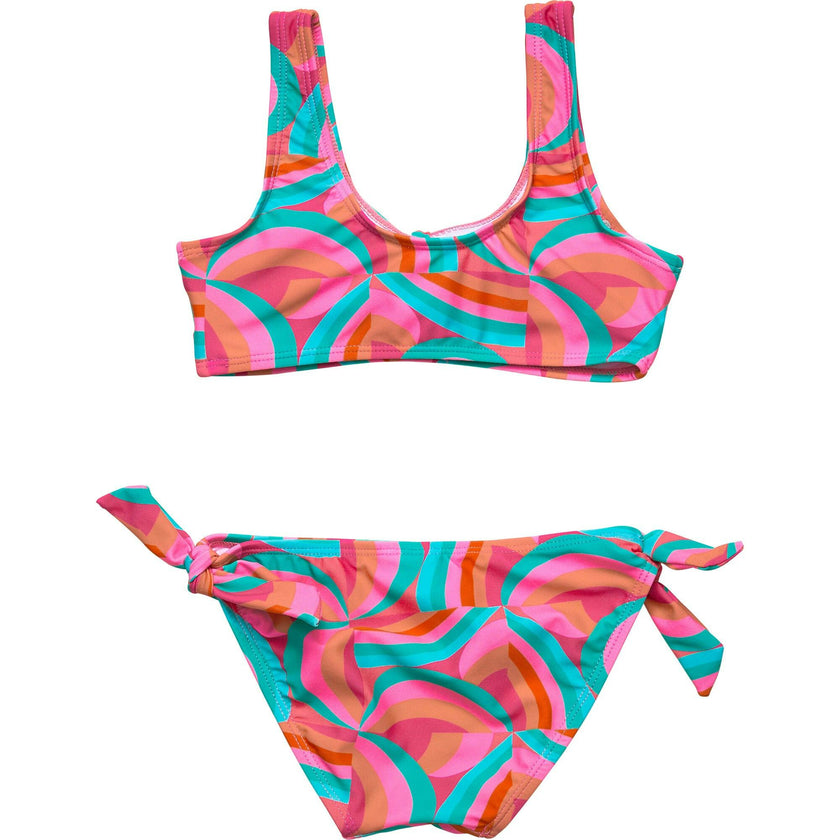 Geo Melon Sustainable Knot Front Bikini