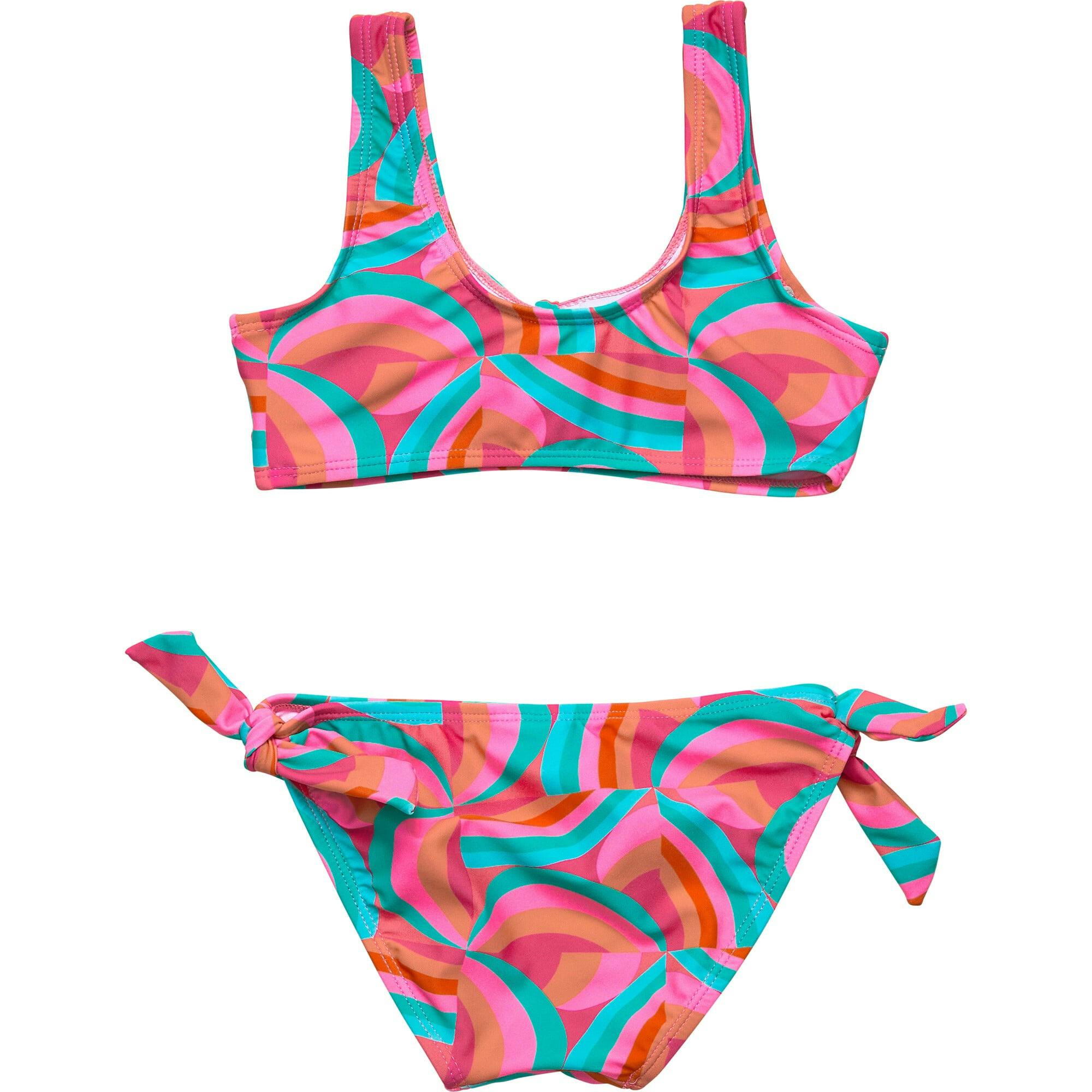 Geo Melon Sustainable Knot Front Bikini