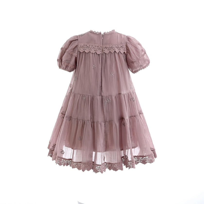 Pink Lace Lined Bailey Dress