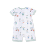 Golfing Teddy Bears - Shortie 2 Way Zipper Romper