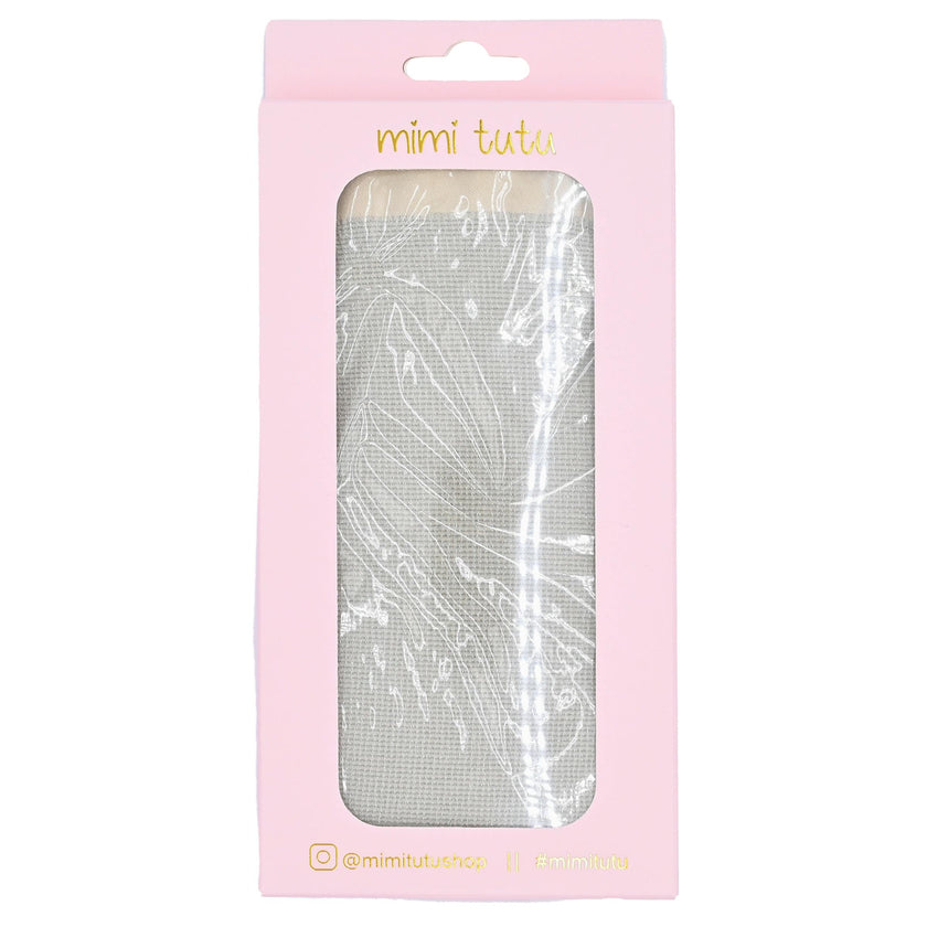 Beige Sparkled Cotton Tights