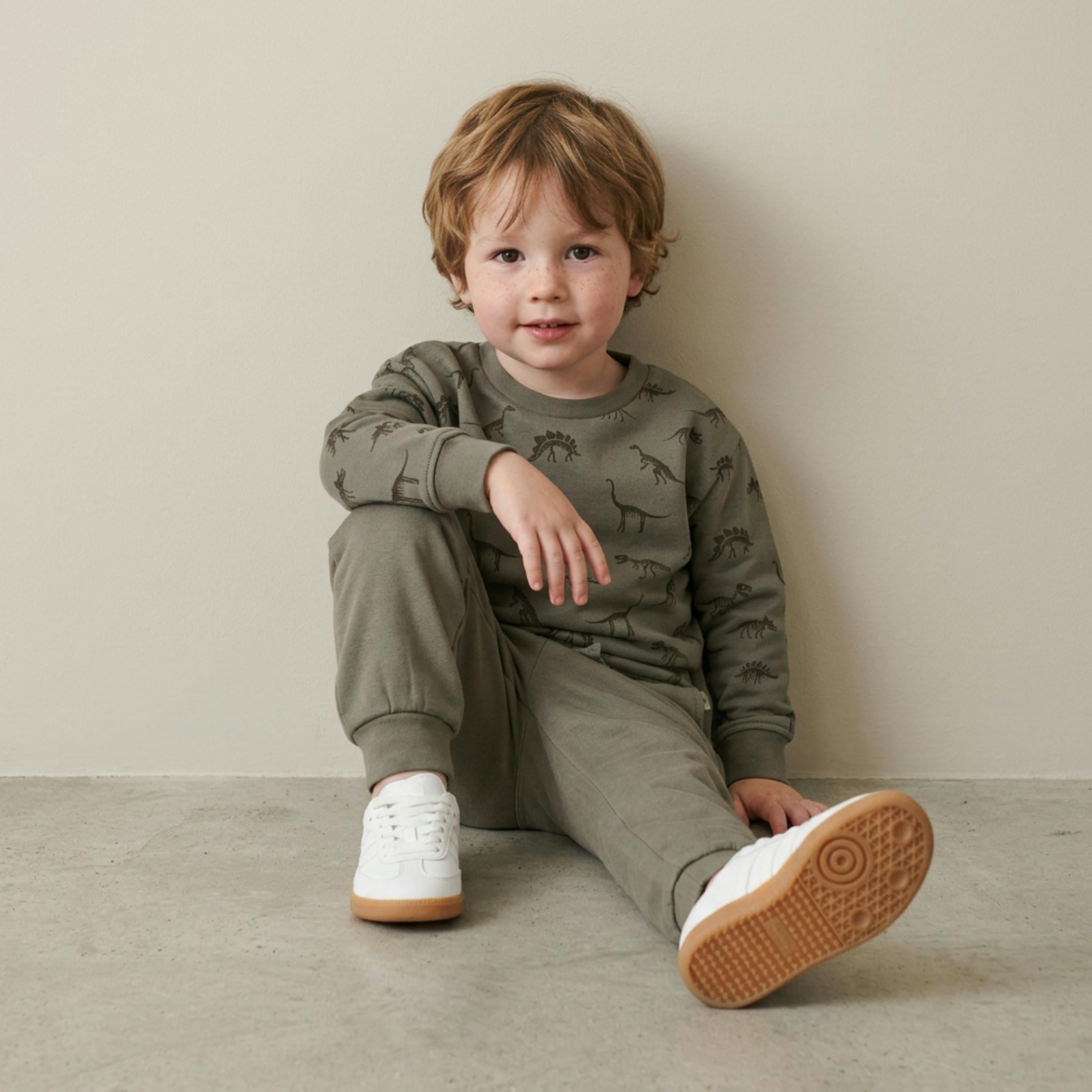 Organic Fleece Jogger Pants - Olive