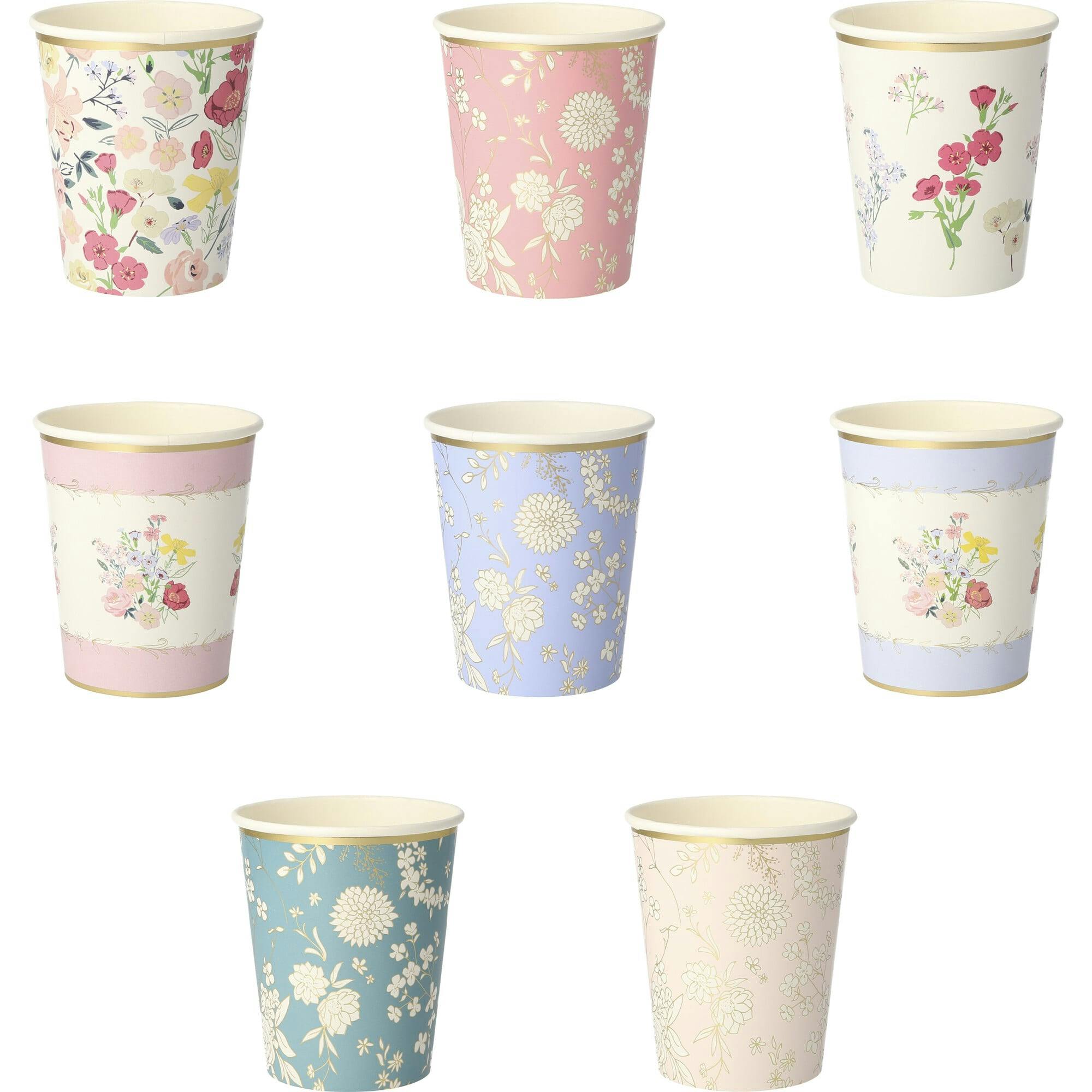 English Garden Party Cups