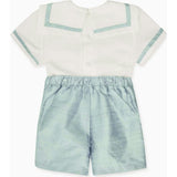 Sage Green Lirio Ceremony Silk Baby Boy Set