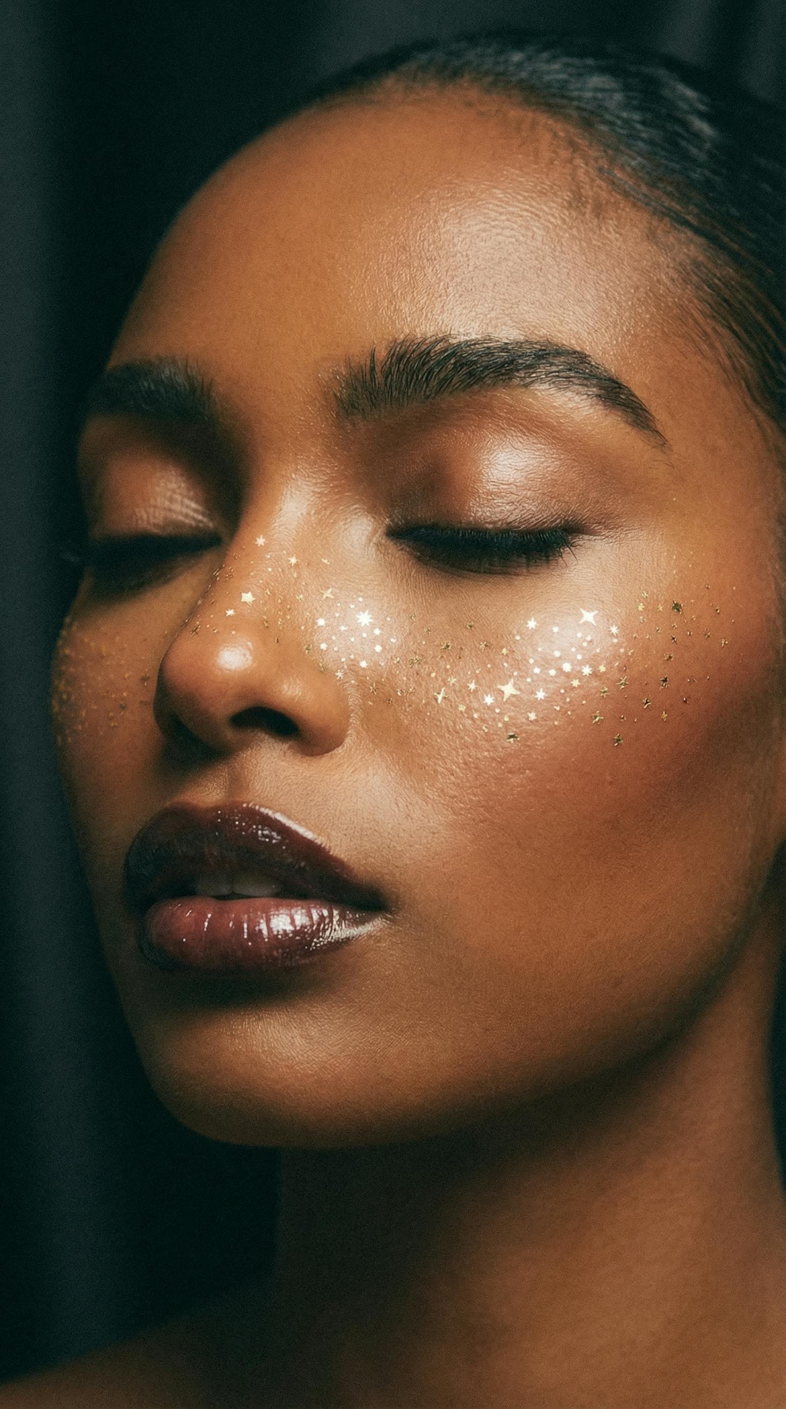 Gold Glitter Freckles Makeup Patches