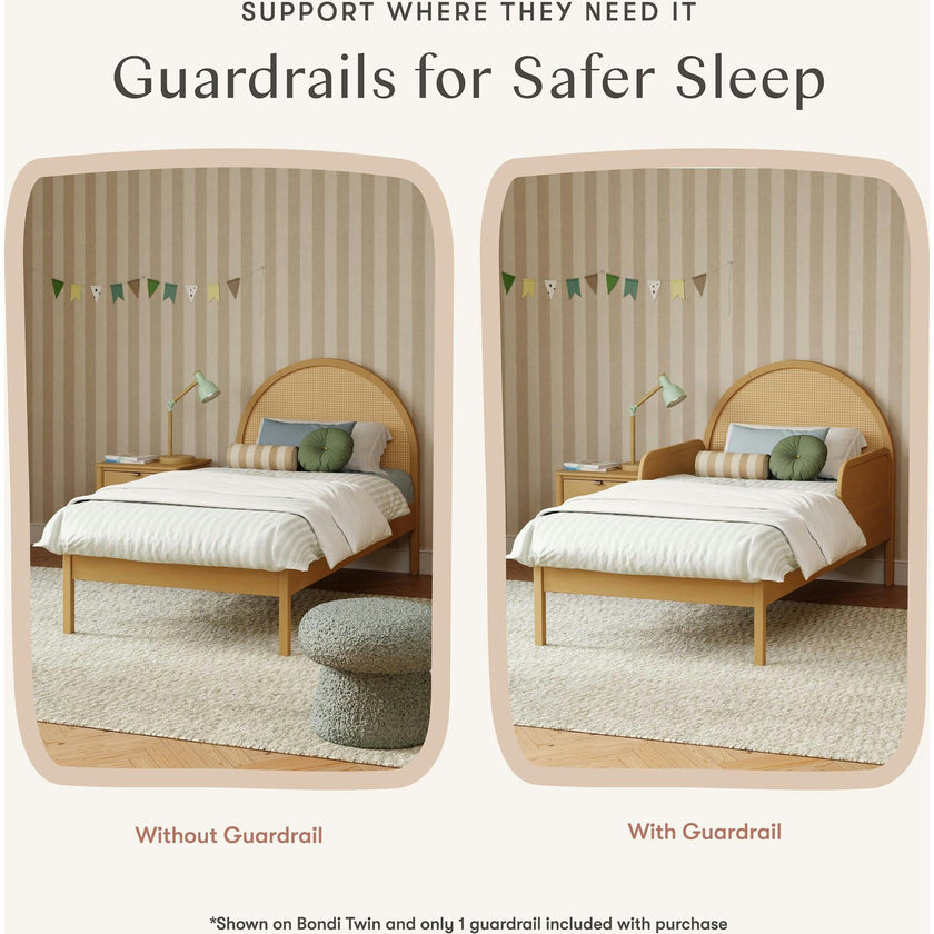 Twin/Full Bed Guardrail in Honey