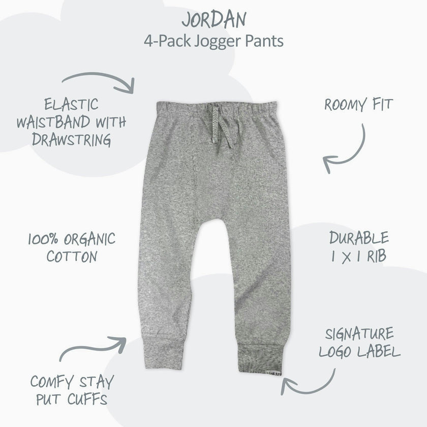 JORDAN 8-Pack Jogger Baby & Toddler Pants