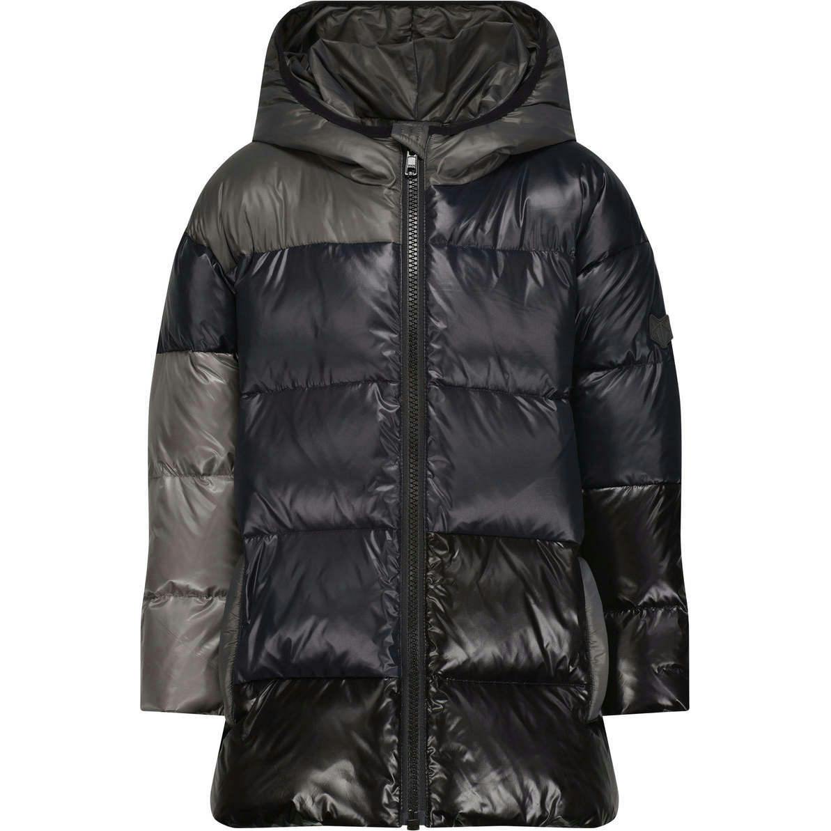The Misty Mirage High Collar Hooded Long Puffer Coat