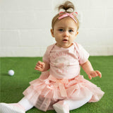 Dainty Heart Bow Baby Headband