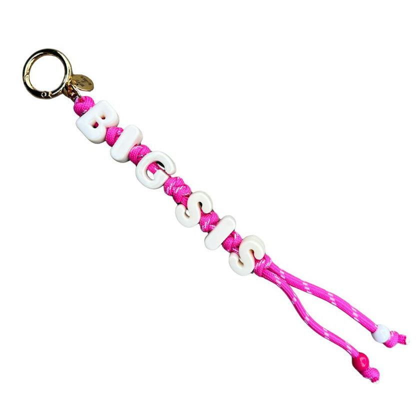 BIG SIS Keychain Bag Charm, Pink