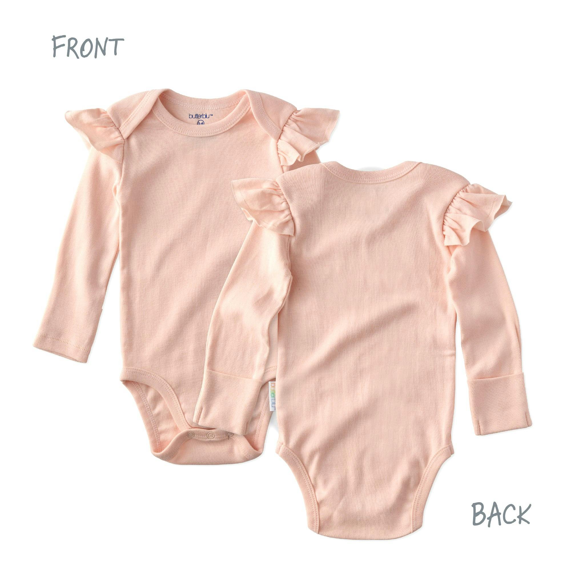 ASHLEY 5-Pack Long Sleeve Ruffle Bodysuits