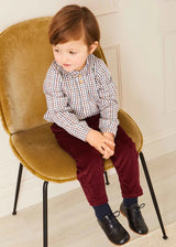 Corduroy Trousers in Burgundy (18mths-5yrs)