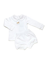 Small Rocking Horse Bloomer Set | Lt Blue Bitty Dot
