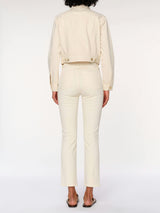 Mara Straight Mid Rise Instasculpt™ Ankle Jeans | Ecru
