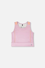 Athletic Tank Top In Recycled Polyester Lilac