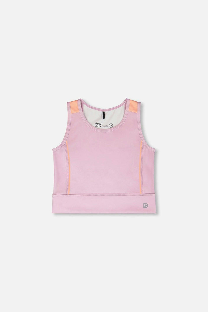 Athletic Tank Top In Recycled Polyester Lilac