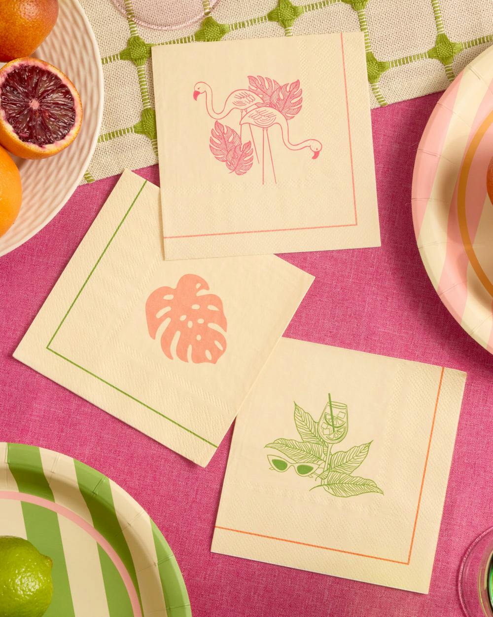 Palm Royale Napkins - 24 paper napkins