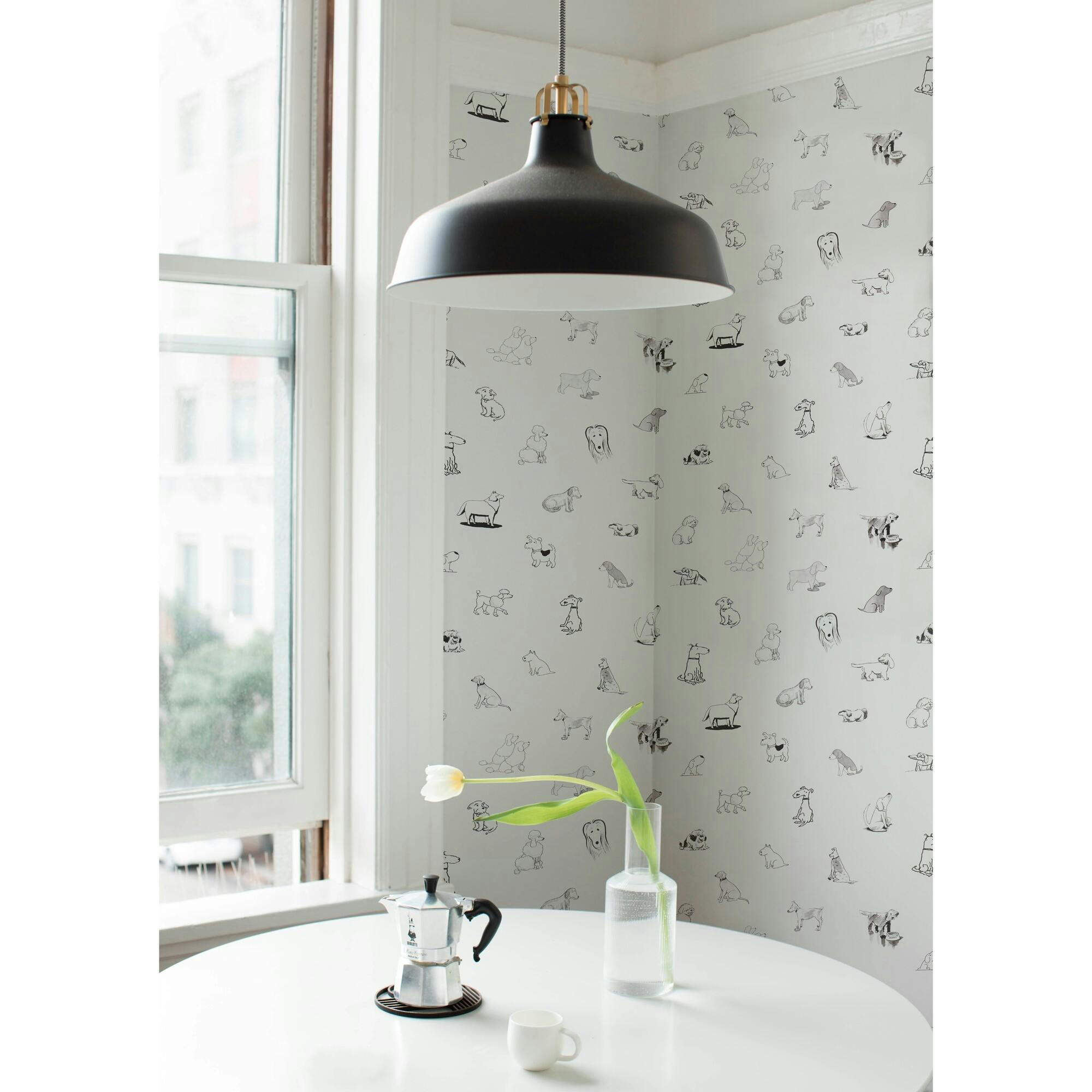 Good Dogs Everywhere Woven Wallpaper