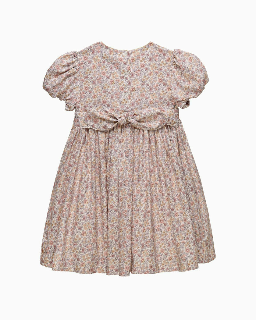 Carnation Floral Smocked Party Dress