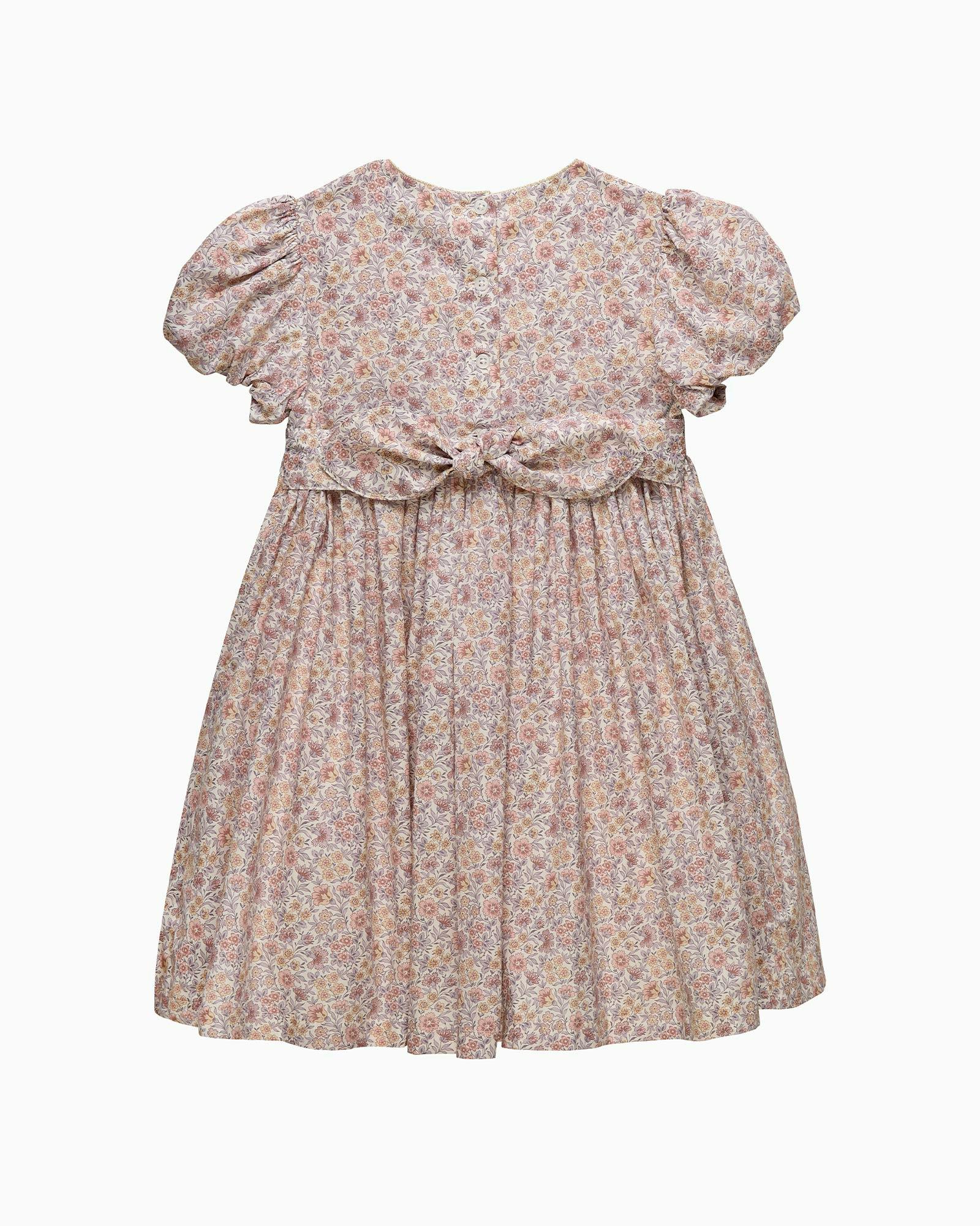 Carnation Floral Smocked Party Dress