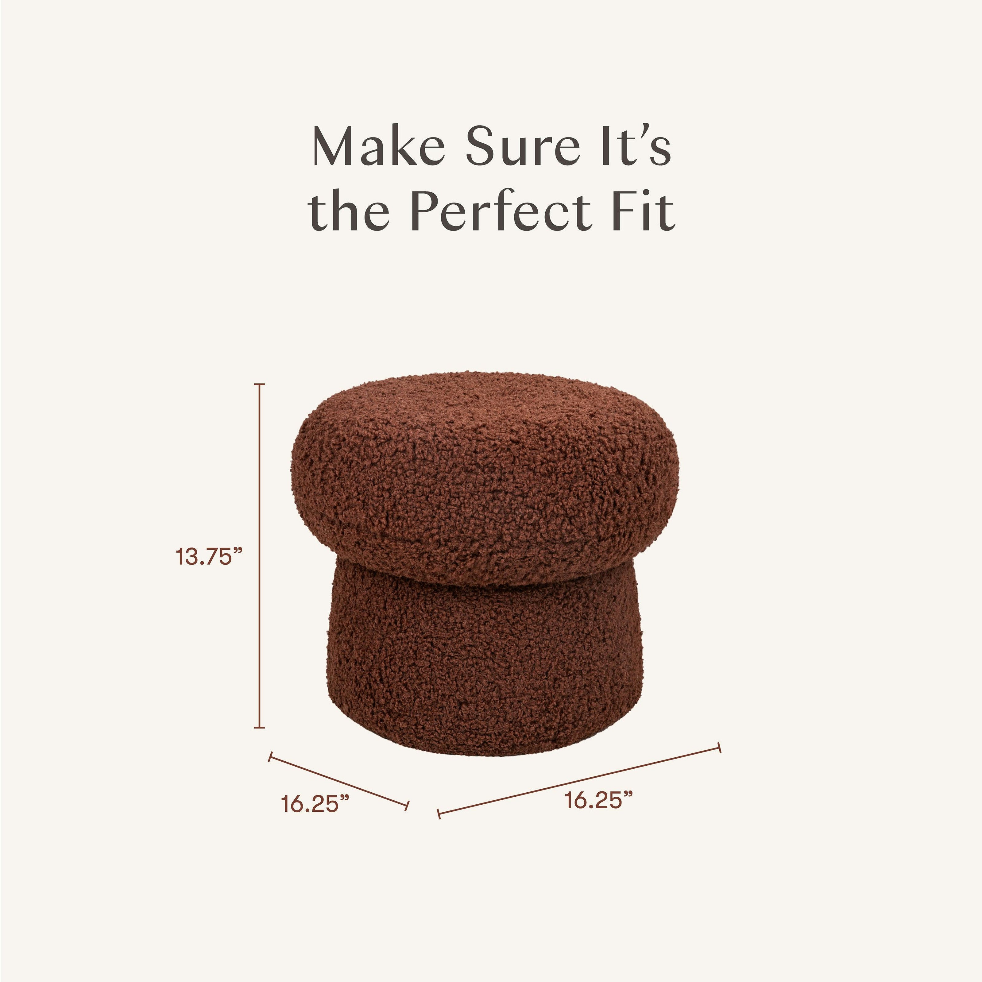 Babyletto Kids Mini Mushroom Pouf