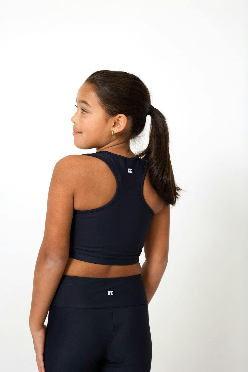 foreverflex black crop top