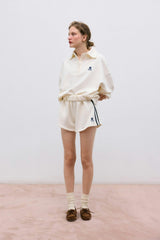 TNS Logo Woman Short Ecru