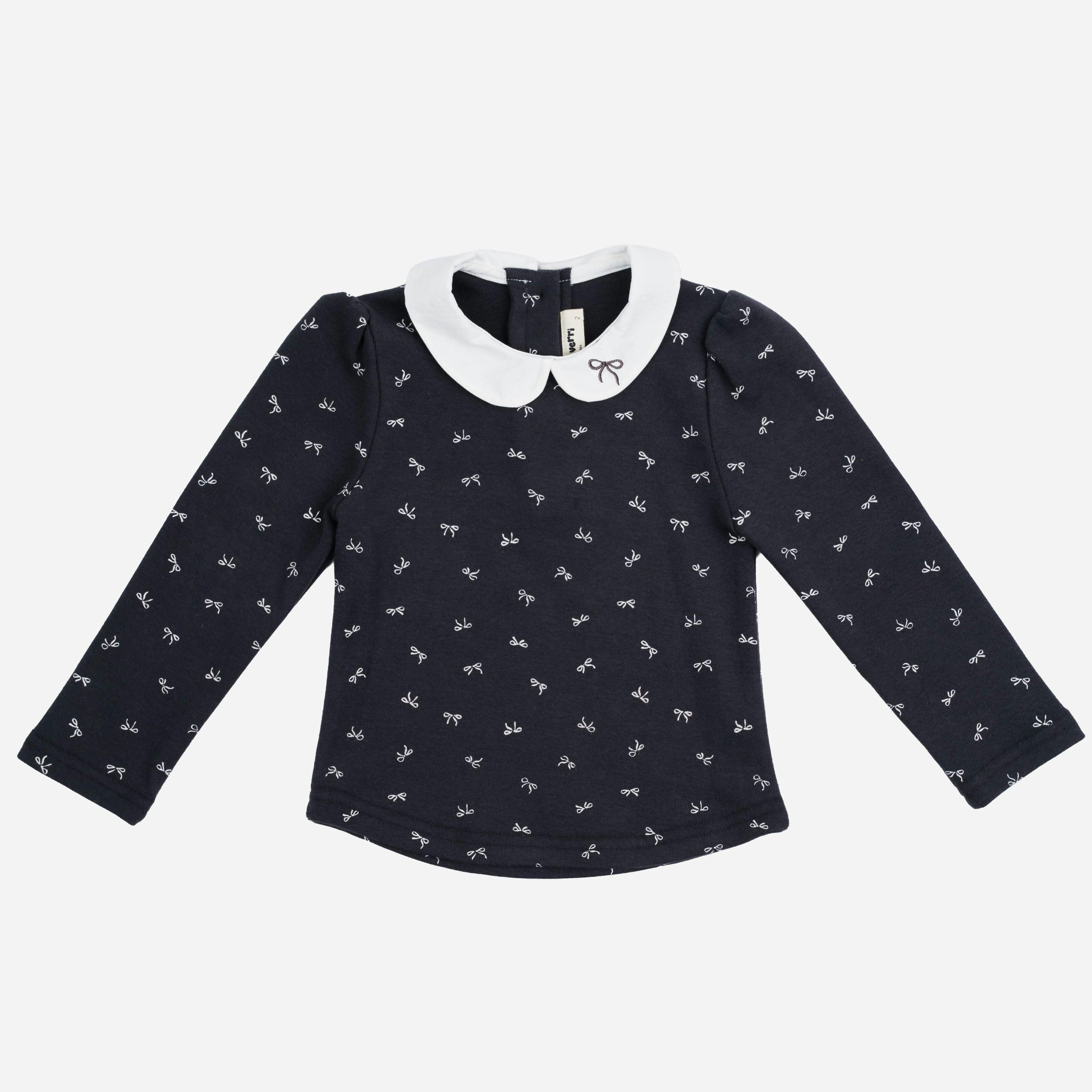 Camila White Collar Top