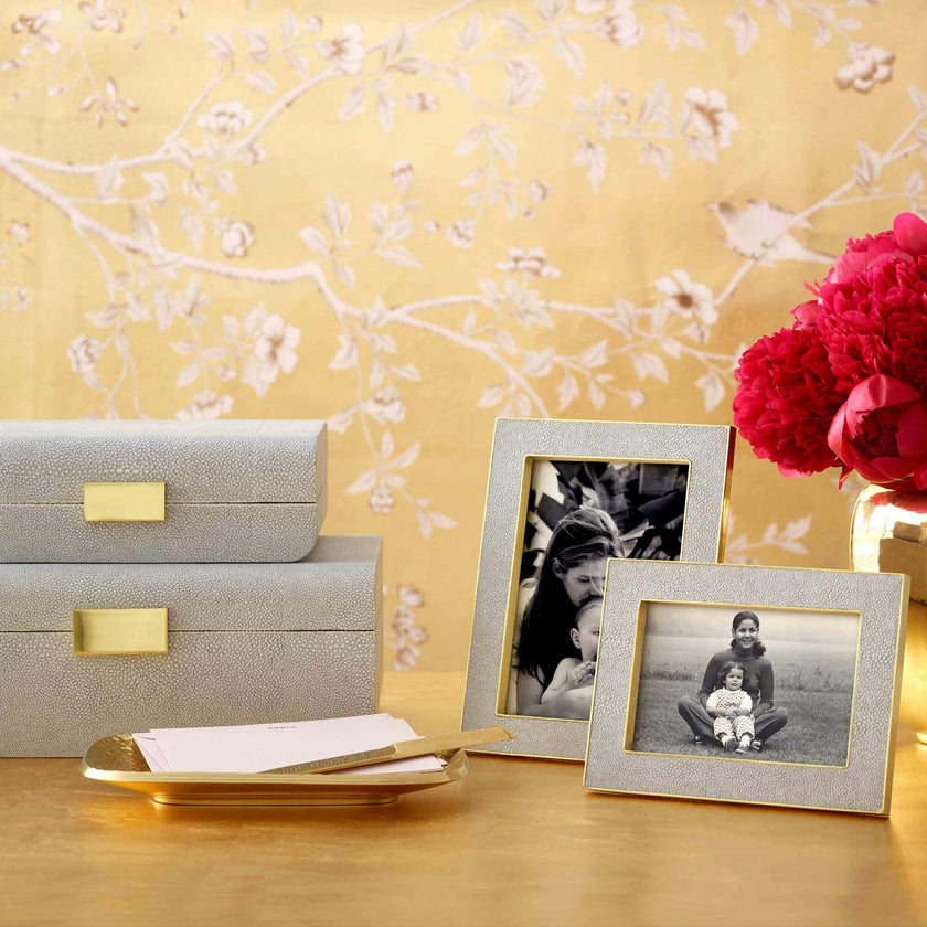 Modern Shagreen Large Jewelry Box