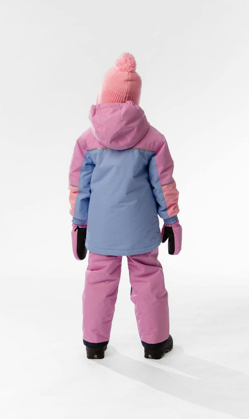 Light Weight Two Piece Chill Snowsuit Pink Blue and Mauve