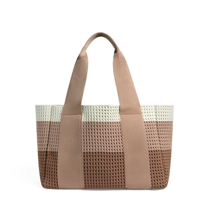 Wellington Cabana Tote, Knit Neutral Stripe