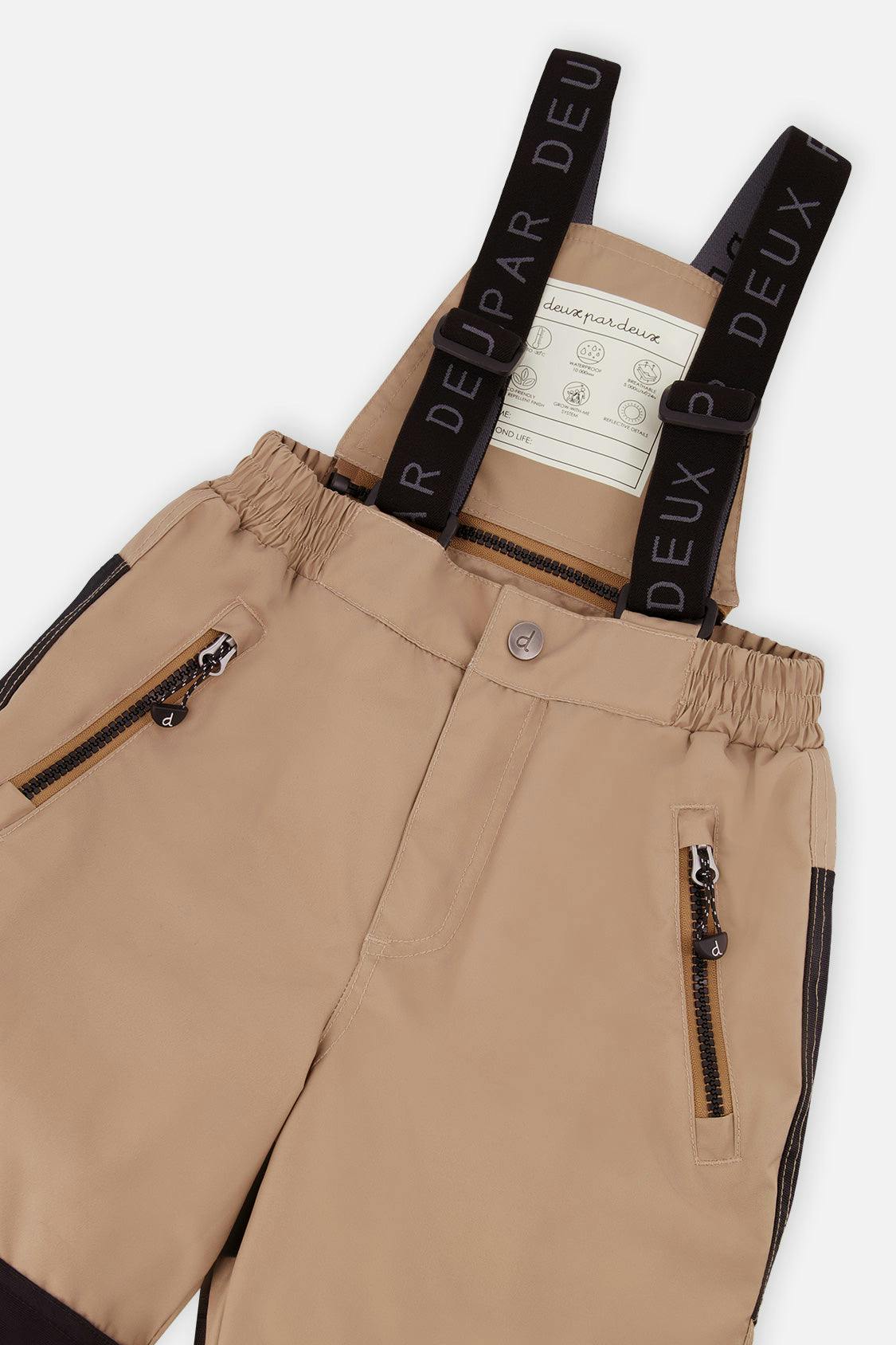 Two Piece Play Snowsuit Black And Beige