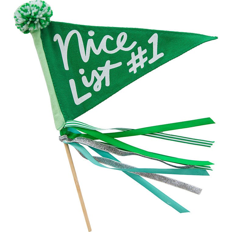 Nice List #1 Mini Pennant Flag