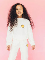 Blue Bright Smile Patch Fuzzy Set