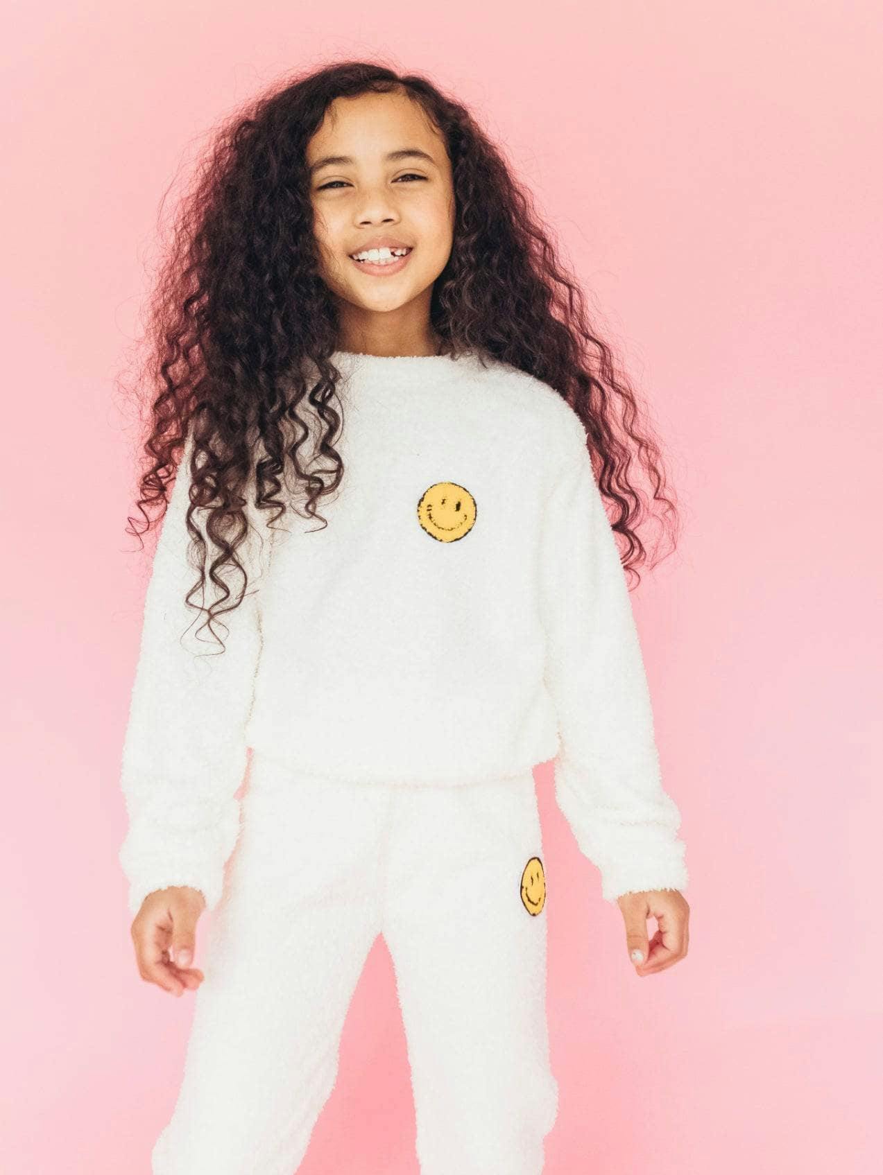 Blue Bright Smile Patch Fuzzy Set