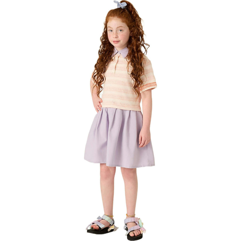 Organic Pleated Polo Dress