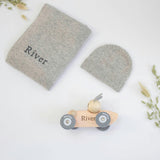 CLASSIC CASHMERE RACING CAR SET - BUNNY