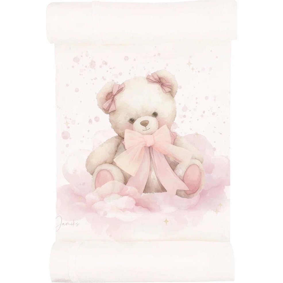 Teddy Bear Luxury Nursery Blanket