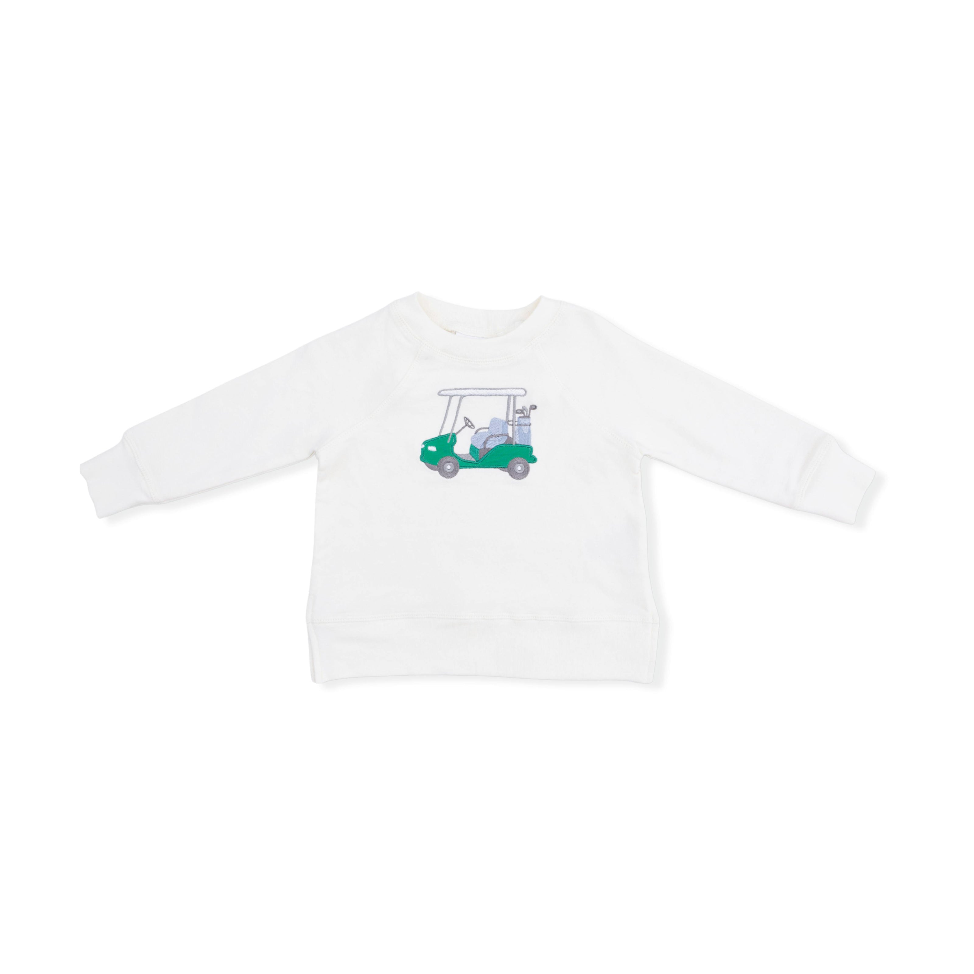 Golf Sets - Raglan Sweatshirt Golf Cart