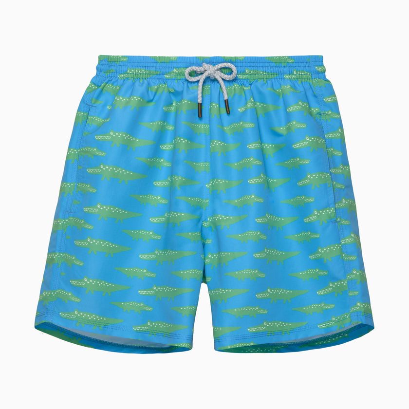 Mens Daddy & Me Swimshorts in Crocodile