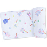 Floral Pickleball - Swaddle Blanket
