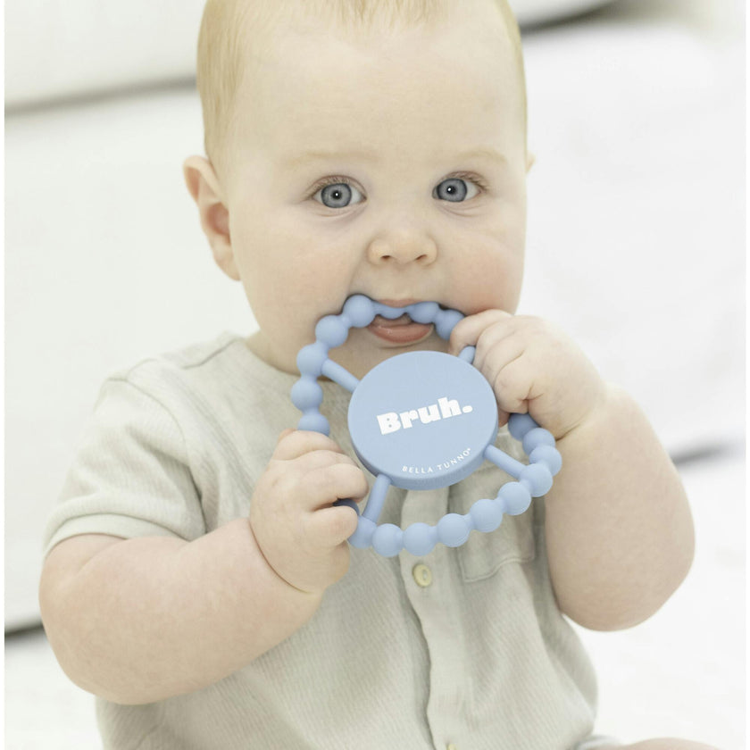 Bruh Beaded Round Grip Silicon Teether